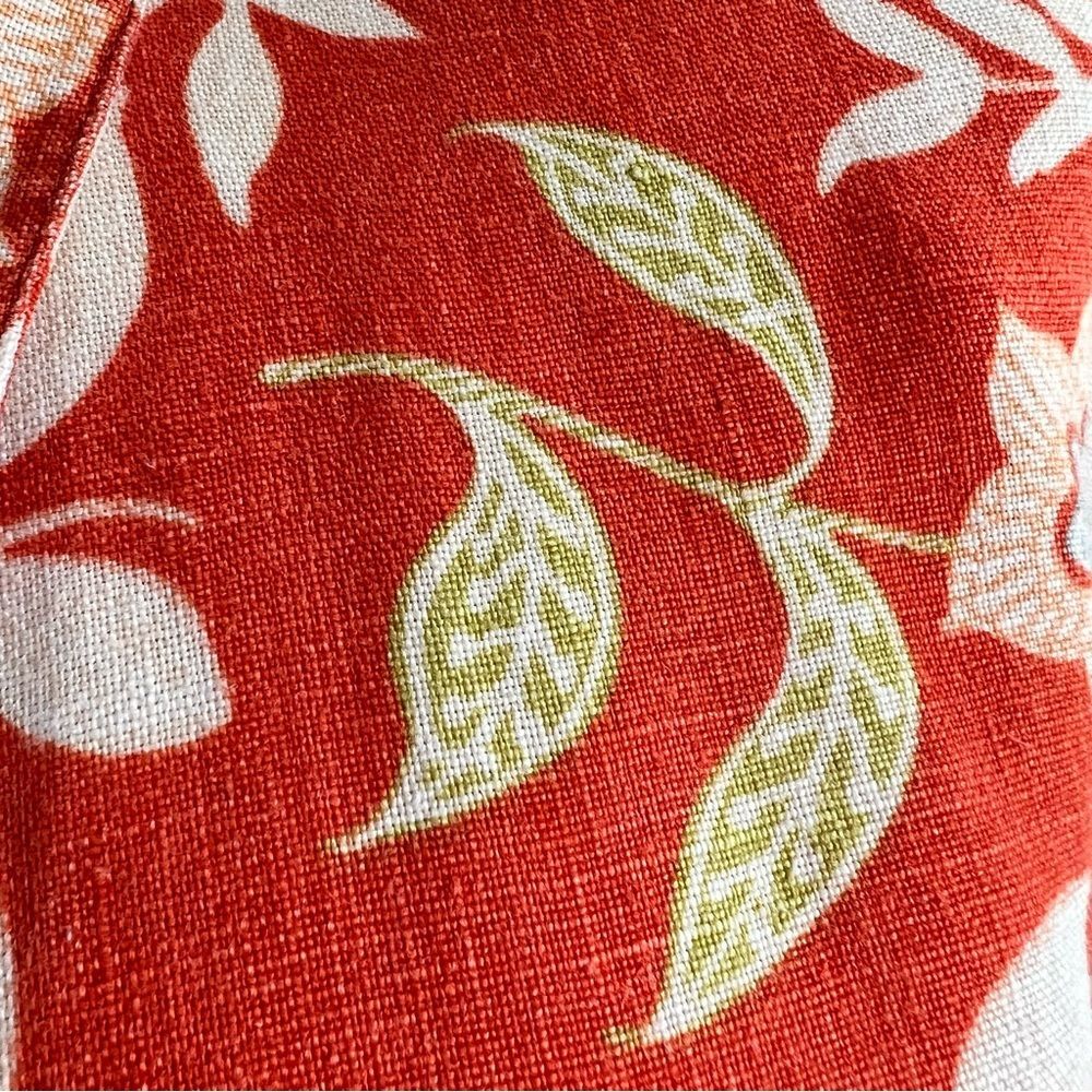 Spiegel Red/Orange Floral Button Down Shirt - Picture 12 of 16